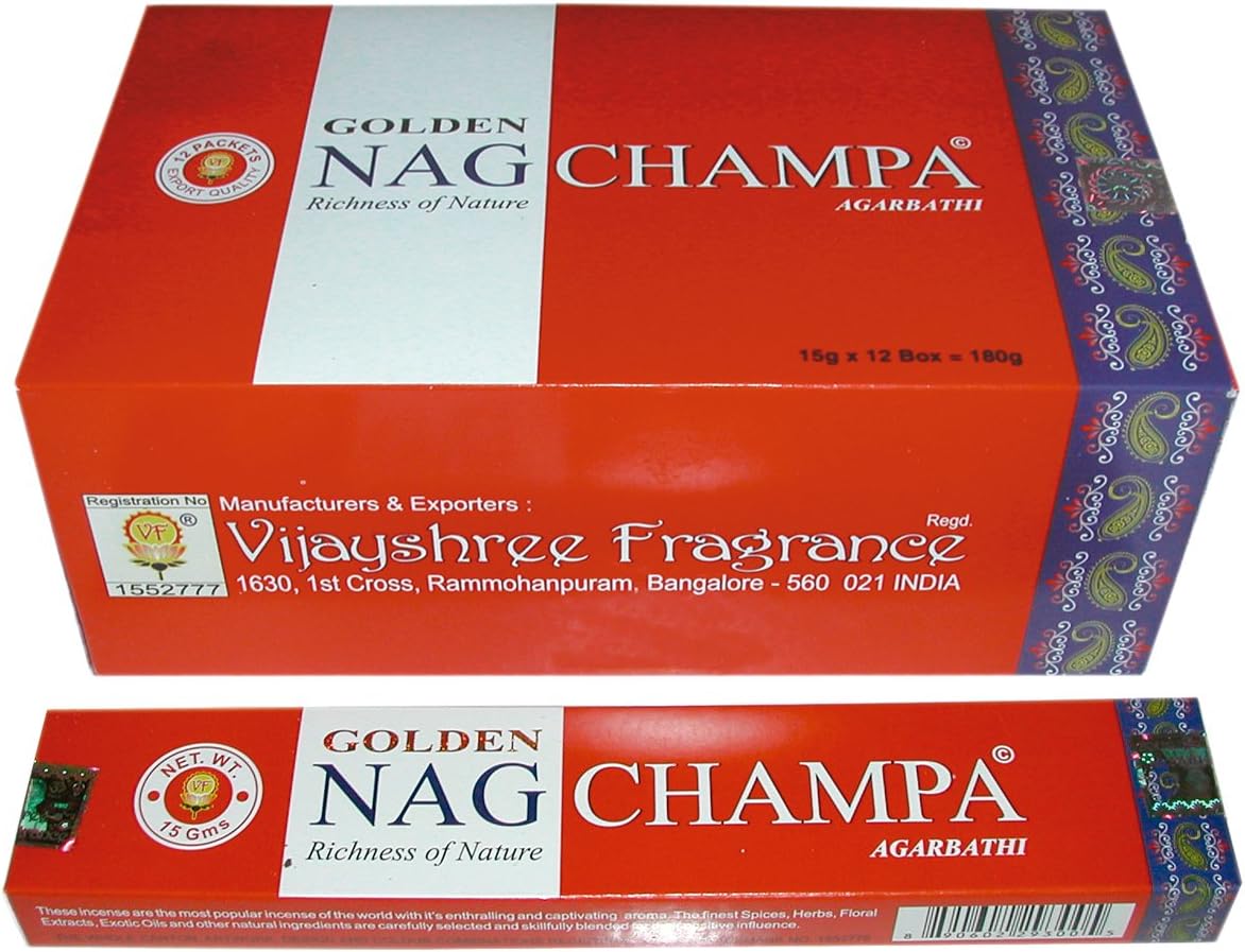 Vijayshree Golden Szálfüstölő - Nag Champa