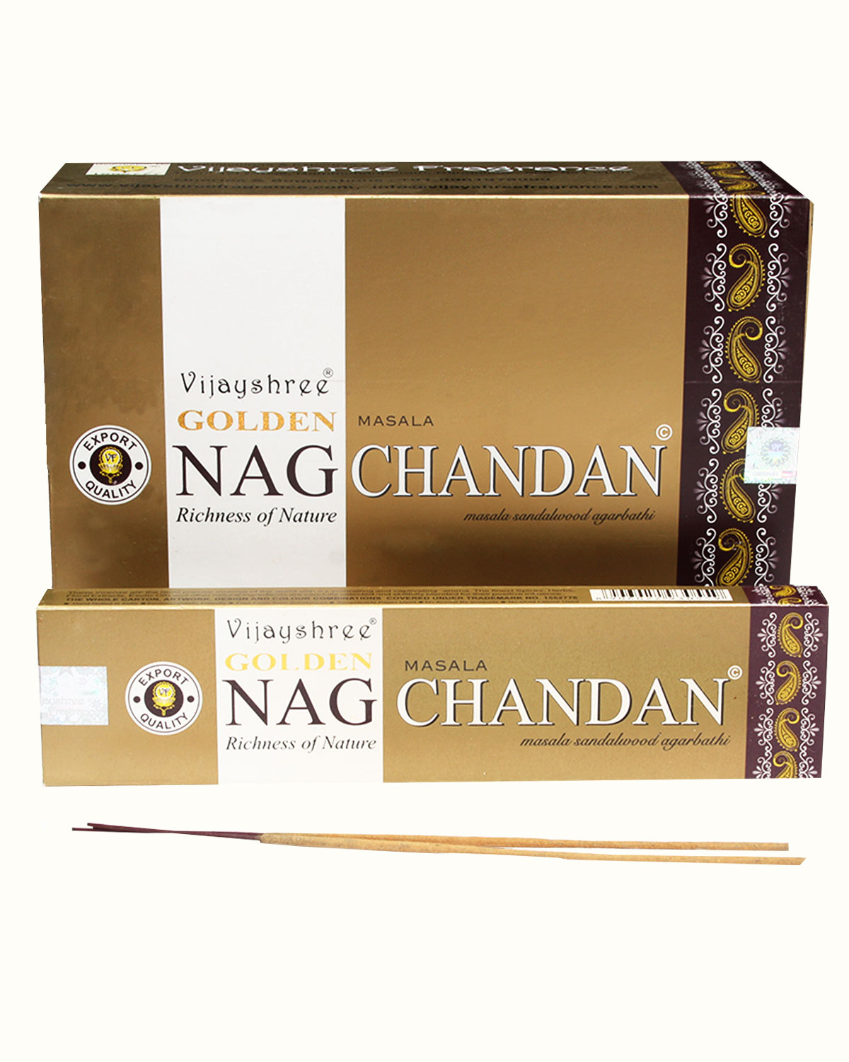 Vijayshree Golden Szálfüstölő - Nag Chandan