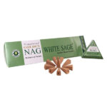 Vijayshree Golden Backflow Füstölőkúp - Nag White Sage